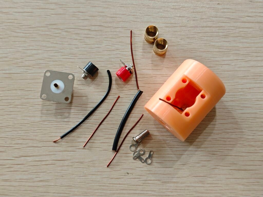 parts list for building the base of the ground-elevated vertical antenna