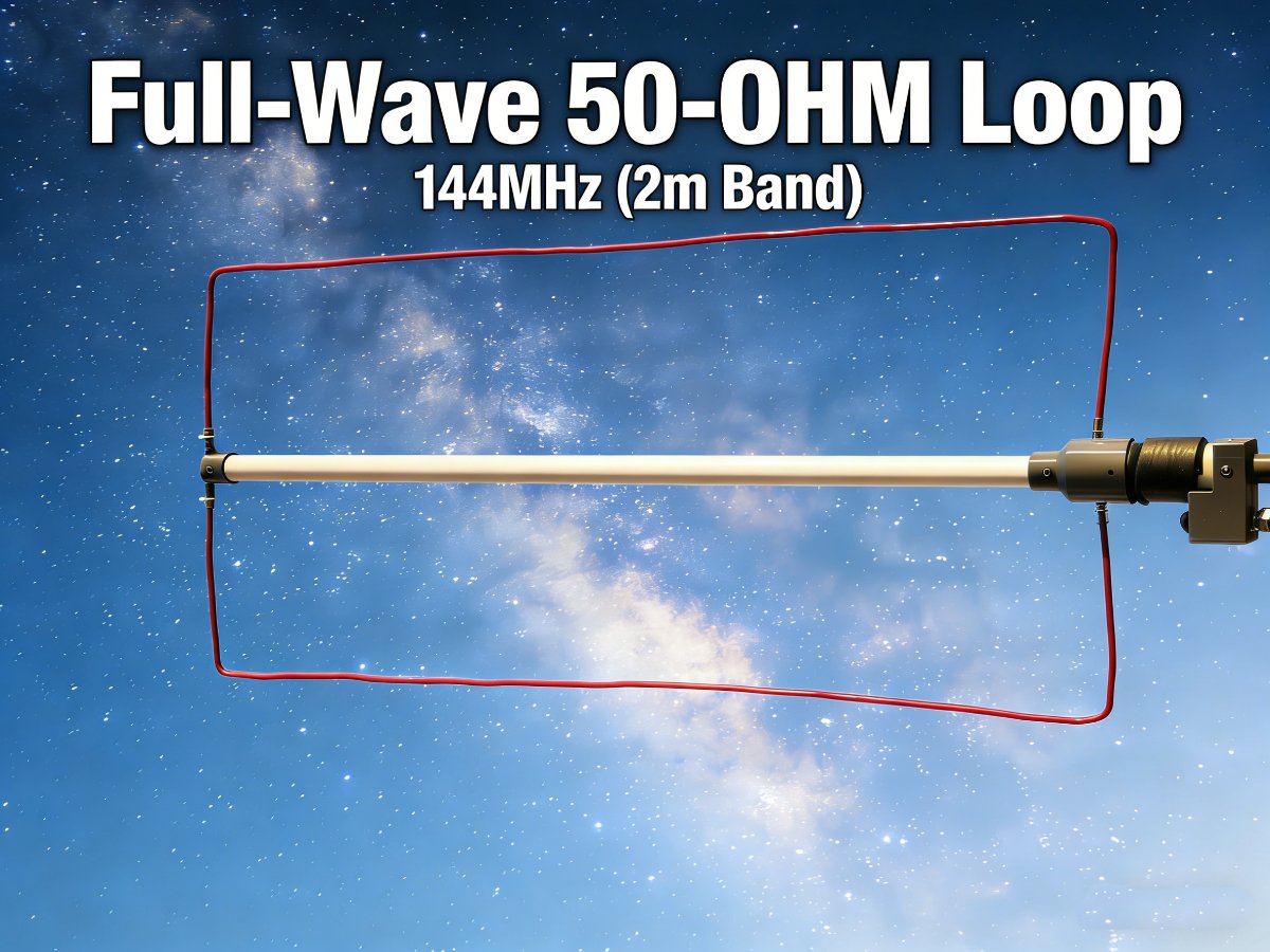 A 50-ohm Full-Wave Loop for 2m Band