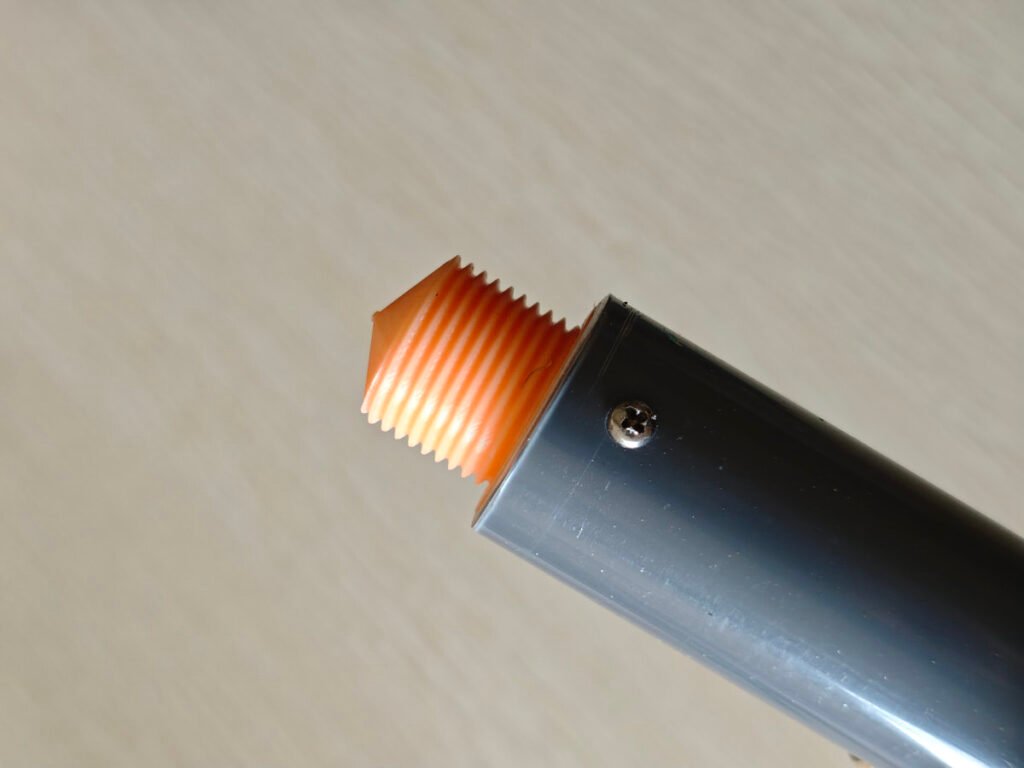 3D printed outer thread connector for D32mm PVC pipe antenna support