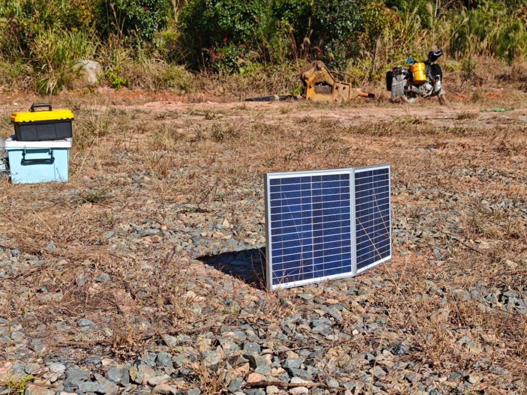 esp32 mppt controller 30w solar panel front view
