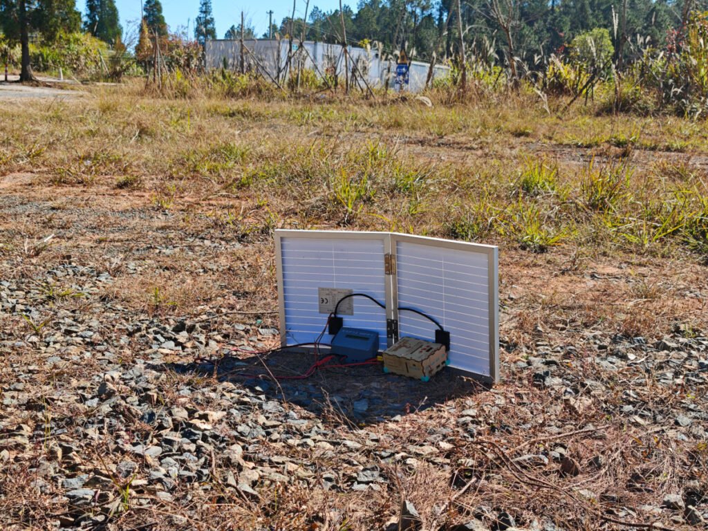 esp32 mppt controller field use rear view