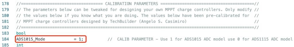 esp32 mppt controller arduino code adc chip setting