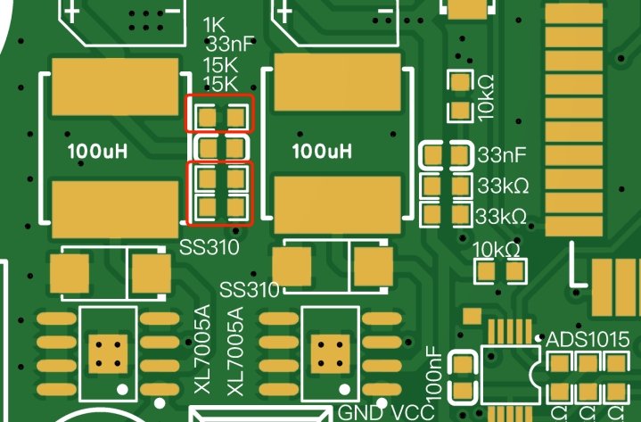 esp32 mppt controller build note R17, R18 and R19