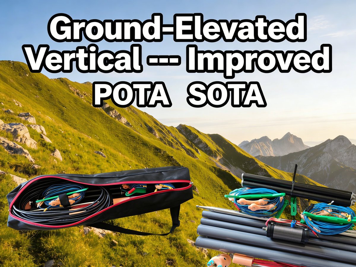 A Ground-Elevated Vertical Based on 5.6m Whip — Improved