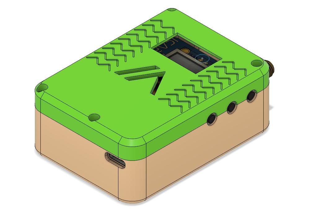 3D model of custom enclosure for Meshtastic node