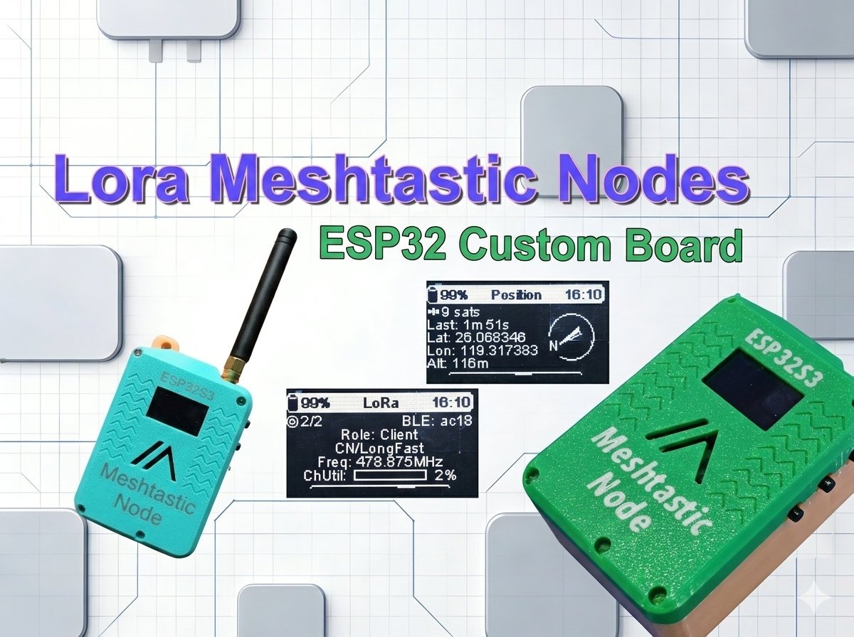 Lora Meshtastic Nodes Built from Scratch