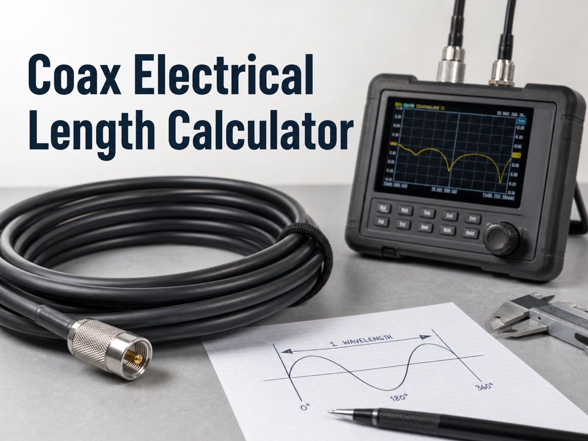 Coax Electrical Length Calculator