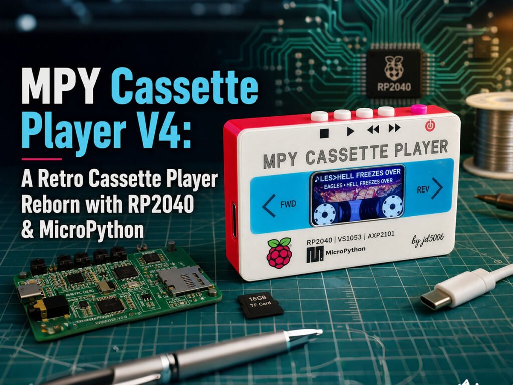 MPY Cassette Player V4: A Retro Cassette Player Reborn with RP2040 & MicroPython