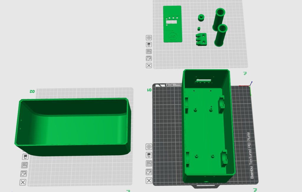 Enclosure STL files for the filament dryer project
