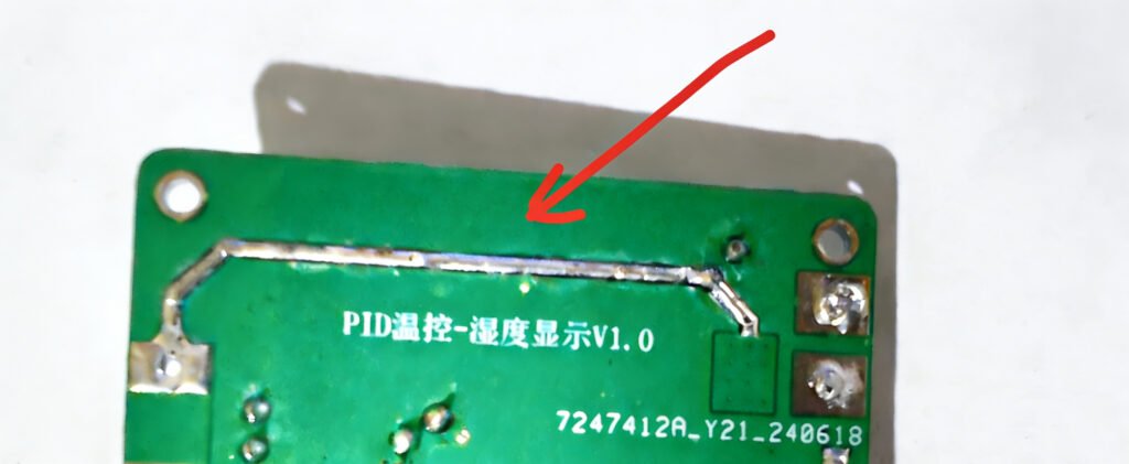 PID temperature and humidity control PCB version label V1.0 for filament dryer