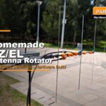 Homemade AZ/EL antenna rotator with U5V3 cross yagi for ham radio satellite communication