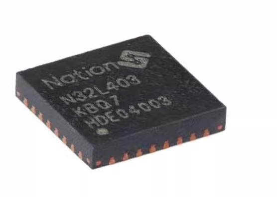 N32L403KBQ7 Cortex-M4F microcontroller used in low-power music visualizer clock