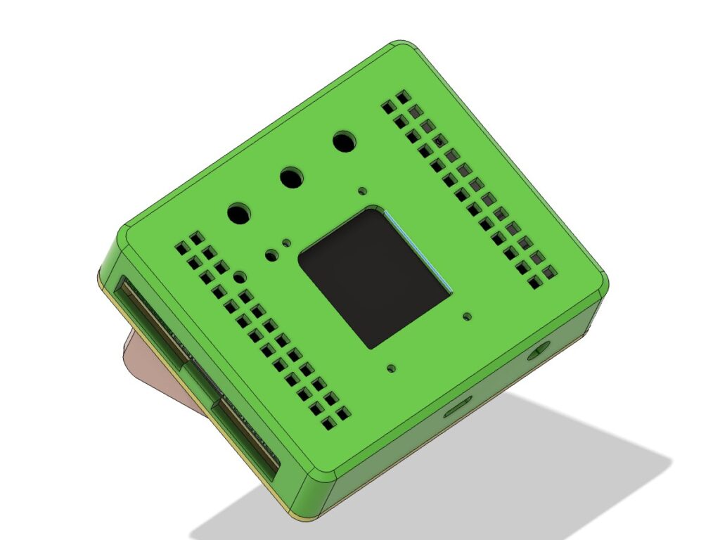 Back 3D render of PlantLab enclosure and rear structure