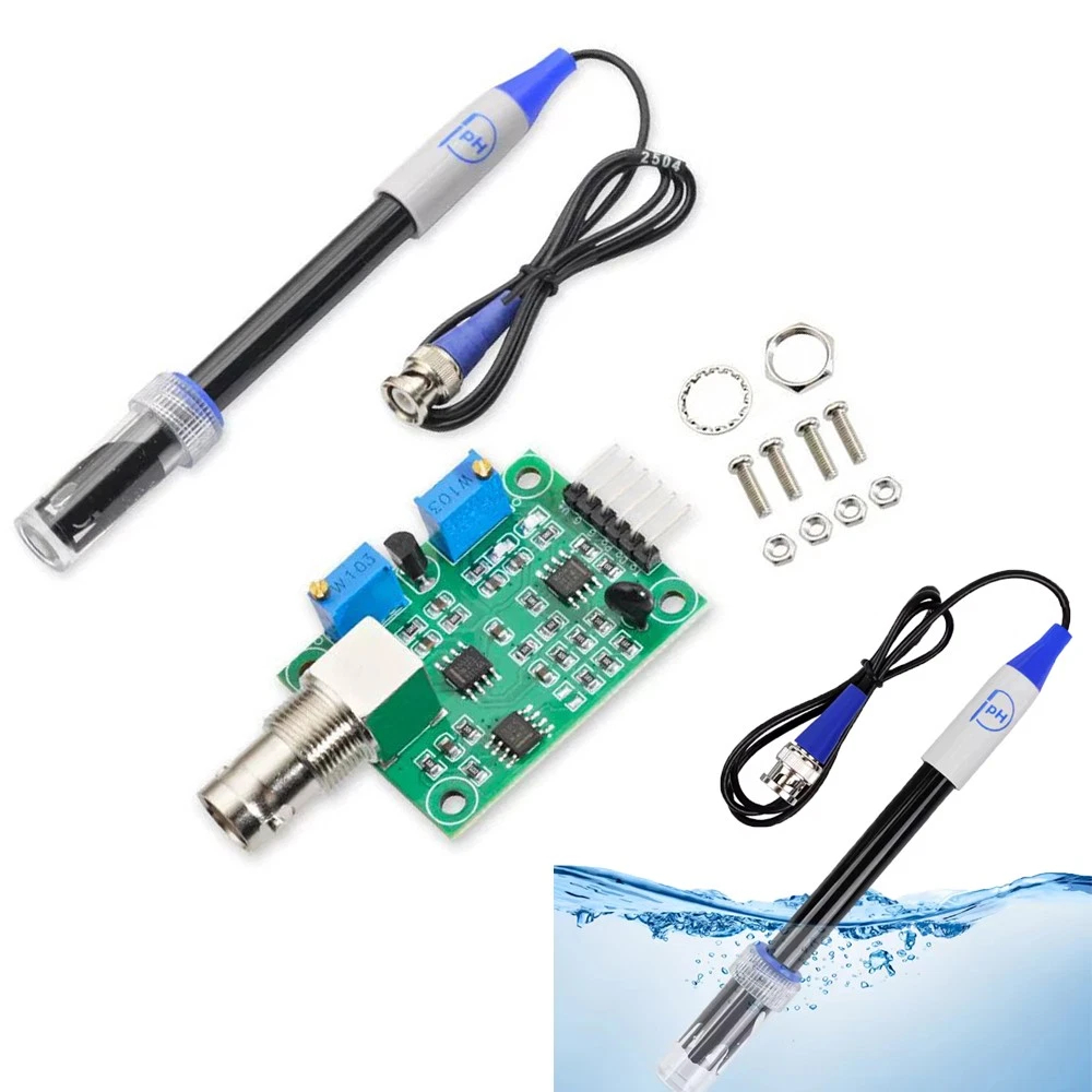 pH sensor probe and signal module for water monitoring