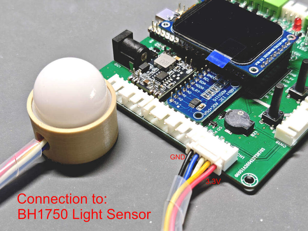 XH2.54 cable connection for PlantLab BH1750 light sensor