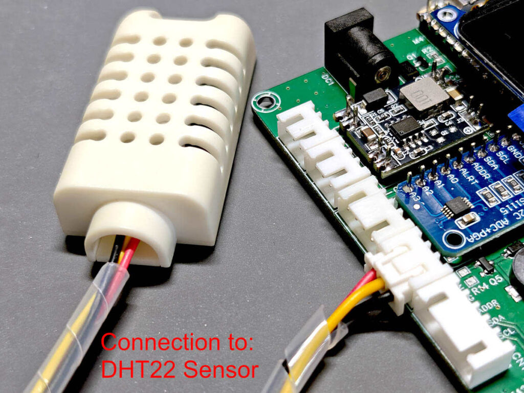 XH2.54 cable connection for PlantLab DHT22 temperature and humidity sensor
