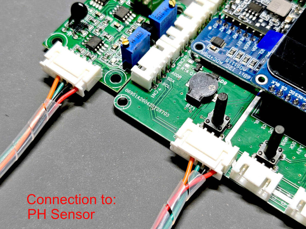 XH2.54 cable connection for PlantLab pH sensor module