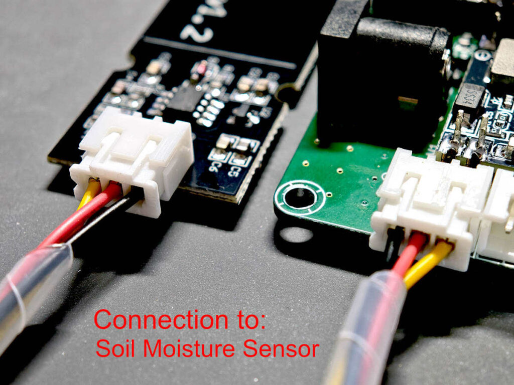 XH2.54 cable connection for PlantLab capacitive soil moisture sensor