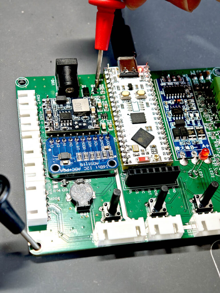 PlantLab ESP32-S3 USB power test before using external 12V input